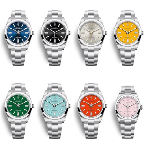 what color box does a rolex come in|Rolex color chart.